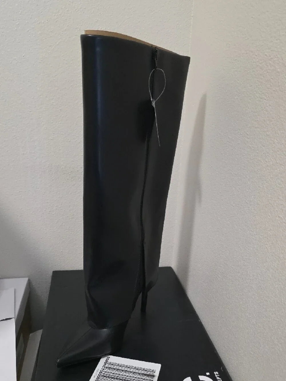 INC International Concepts Black Over-the-Knee Pointed- Boot Size9.5M W.c